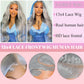 Valiilo Grey Lace Front Wig 13x6 Silver Grey Wig Human Hair Pre Plucked Straight Lace Front Wigs Human Hair 22 Inch Glueless HD Lace Frontal Wigs Colored