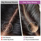 2x6 HD Lace Closure Straight Lace Closure Pre Plucked Single Knot Kim K Long Deep Parting 0.10mm Ultra-thin Invisible Swiss 130% Density Virgin Human Hair Natural Black(18 Inch)