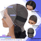 FASCARA 13x4 Body Wave Lace Front Wigs Human Hair Pre Plucked 180% Density HD Transparent Lace Frontal Wigs for Women, 9A, Small Bleached Knots, with Baby Hair, 18 Inch, Natural Color