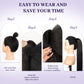 ORSUNCER Drawstring Ponytail Extension, Long Straight Pony Tails Hair Extensions Natural Soft Clip in Ponytail for Women Synthetic Hairpieces Blonde Highlight