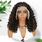 Fancy Hair Cornrow with Curly Hair Wig HD Lace Front Braided Wig with Baby Hair Pre Plucked Glueless Transparent 13x4 Inch Lace Frontal Wig for Black Women (2#/27#)