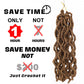14 Inch Wavy Gypsy Locs Crochet Hair 6 Packs Blonde Goddess Faux Locs Crochet hair African Roots Synthetic Braiding Hair Extensions for Black Women, 27#