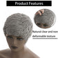 BingSing Short Grey Wigs for Back Women Pixie Cut Wigs Short Wigs for Black Women Short Grey Pixie Curly Hair Wig
