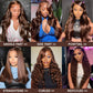 Chocolate Brown Lace Front Wig 200% Density Body Wave Lace Front Wigs Human Hair Pre Plucked Brown Wig Human Hair 13x4 HD Lace Frontal Wig 4# Colored Brown Human Hair Wig 24 Inch