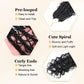 Yewell 9 Packs Goddess Box Braids Crochet Hair Boho Crochet Box Braids With Curly Ends CrochetHair For Black Women, 12 Inch Pre Looped Bohemian CrochetBox Braiding Hair (12Inch 9 Packs,1B)