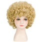incohair Unisex Blonde Wig 70s 80s Short Curly Hair for Girls & Boys Fluffy Synthetic Hair Stylish Costume Wig for Cosplay Party & Everyday Wear (Blonde)