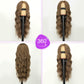 Eawwii Ash Brown Wig for Women Long Wavy 4x1 Lace Natural Hairline Glueless for Beginners Middle Part Synthetic for Daily Party Use 26Inch