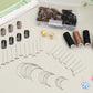 120 pcs Hair Extension Clips, Complete Hair Extensions Clip Wig Making Set, Wig Clips for Hair Extensions Include Hair Sewing Needles and Threads