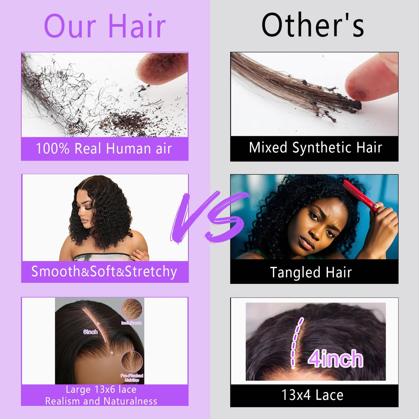 Punmasa 22 inch Bob Wig Human Hair 13x6 Frontal Lace Wig 200% Density HD Lace Front Wigs Human Hair Pre Plucked Short Curly Human Hair Wigs for Black Women Natural Black