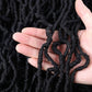 6 Packs Soft Locs Crochet Hair Pre Looped Faux Locs Crochet Braids Goddess Locs Dreadlocs Synthetic Hair For Black Women (1B, 40 Inch (Pack of 6))