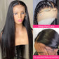 XUBULO Straight Lace Front Wigs Human Hair 13x4 Transparent HD Lace Front Wigs Human Hair Pre Plucked 200 Density Straight Frontal Wigs Human Hair with Baby Hair for Women 26 Inch