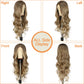 SAPPHIREWIGS Brown Lace Front Wigs Long Body Wave Pre-plucked Hairline Brown Wig with Ash Blonde Tips Synthetic Wigs for Women Heat Resistant Fiber Hair Daily Party Use 26inch