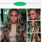 KLAIYI Bye Bye Knots Glueless Wig Human Hair 13x4 Balayage Highlight 3D Body Wave Precut Lace Front Wig with Baby Hair Black Mix Blonde Brown Pre Plucked Pre Bleached Knots Wig 30S Easy to Wear 26Inch