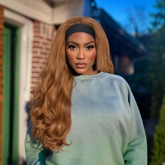 Quantum Love Yaki Curly Headband Wigs for Black Women Kinky Straight Black Headband Curly Ends Synthetic Wear and Go Glueless half Wig with Headbands Attached