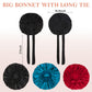 Kafteri 3Pcs Satin Silk Bonnet for Sleeping, Extra Large Hair Bonnets for Sleeping Black Curly Hair Women Big Jumbo Bonnet with Tie Band Braids