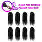 Bileaf 8 Inch Passion Twist Hair 8 Packs Pre-twisted Crochet Hair, Pre-looped Crochet Passion Twist Braiding Hair for Women Girls and Kids Bohemian Passion Twist Hair Extensions 1B