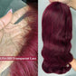 Douyin 99J Burgundy Bob Wig Human Hair 13x4 Frontal Lace Wig 16 Inch Body Wave HD Lace Front Wigs Human Hair Pre Plucked 180% Density Glueless Wine Red Bob Wigs for Women (99J Burgundy, 16 Inch)