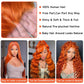 XUBULO 30 Inch Ginger Wig Human Hair Body Wave Pre Plucked 13x4 HD Ginger Lace Front Wigs Human Hair 200% Density Transparent Lace Frontal Colored Glueless Wigs Human Hair