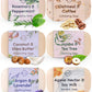O NATURALS 100% Natural Bar Soap - Gift Set - Organic Ingredients & Essential Oils - Spa Gifts for Women & Men, Body Wash & Face Soap - 6PC Natural Collection