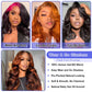 FASCARA Ombre 13x4 Lace Front Wigs Human Hair 4/30 Colored Body Wave Honey Blonde 9A Glueless HD Transparent Lace Frontal Wigs 180% Density for Women Human Hair Pre Plucked with Baby Hair 18 Inch