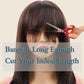 NATAGHAIR Long Brown Wig with Bangs Human Hair - Straight Wig 100% Virgin Remy Hair Curly Wigs for White Black Women Natural Looking Hair Replacement Wigs