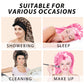2Pcs Bonnets for Women Sleeping Braid Bonnet, Large Long Satin Silk Bonnet for Braids, Black Women Braid Bonnets with Stretchy Tie Band for Sleeping Extra Long (Pink & Leopard)