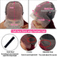 tobasew 200 Density Burgundy Straight Lace Front Wigs Human Hair 99J 13x6 HD Lace Frontal Red Wigs Pre Plucked With Baby Hair