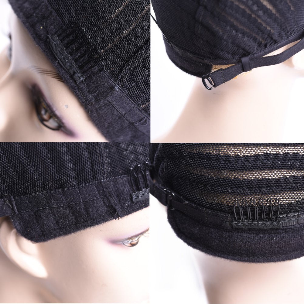 Refined Braided Wig Caps Crotchet Cornrows Cap For Easier Sew In Caps for Making Wig Glueless Hair Net Liner Crochet Wig Caps (Cornrows Caps, 3pcs)