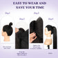 ORSUNCER Drawstring Ponytail Extension, Long Straight Pony Tails Hair Extensions Natural Soft Clip in Ponytail for Women Synthetic Hairpieces Dark Brown Mix Blonde