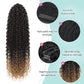 SuCoo Drawstring Ponytail Extension for Women Curly Ponytail Extension Synthetic Hair Natural Wavy Hair Pieces for Daily Use (MT1B/27,28inch,160g)