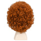 incohair Kids Orange Wig 70s 80s Short Curly Orange Red Hair for Girls & Boys Soft Breathable Synthetic Fibers Cospaly Party Daily Wigs Unisex