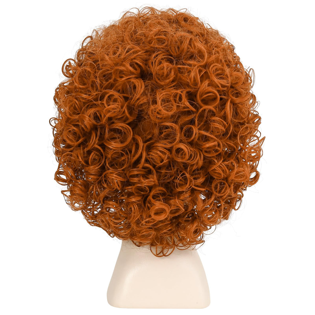 incohair Kids Orange Wig 70s 80s Short Curly Orange Red Hair for Girls & Boys Soft Breathable Synthetic Fibers Cospaly Party Daily Wigs Unisex