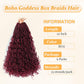 Yewell Goddess Box Braids Crochet Hair 12 Inch Boho Crochet Box-Braids With Curly Ends For Black Women,9 Packs Bohomian Box-Braid Pre Looped Box Braiding(12Inch 9Packs,BUG)