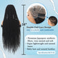 Olymei Locs Braided Wigs for Black Women Knotless Braided Wigs Loc Braided Wig with Baby Hair Full Double Lace Black Curly Locs Braided Wigs,38" Full Double Lace