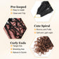 Yewell Goddess Box Braids Crochet Hair 10 Inch Boho Crochet Box Braid With Curly Ends, 9 Packs Bohomian Box Braids Crochet Hair For Black Women Pre Looped Box Braids Crochet Hair (10Inch,1B/4/30)