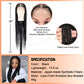 Brinbea 36'' 13X8" HD Lace Front Knotless Braided Wigs for Women Box Braid Wig with Baby Hair Braided Lace Front Wigs Premium Synthetic Braid Wig Natural Long Black