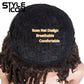 Style Icon Short Dreadlock Wig Twist Wigs for Black Women Short Curly Synthetic Wigs (Shoulder Length, T1B/30)