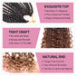 COOKOO 14 Inch 8 Packs Goddess Box Braids Crochet Hair for Women Synthetic Bohomian Hippie Box Braids Crochet Hair Pre Looped With Curly Ends Braiding Hair Extension 53#