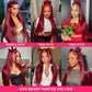 32 Inch Burgundy Wig Human Hair 99j Burgundy Lace Front Wigs Human Hair Red Human Hair Lace Front Wigs 200 Density 13x6 Hd Frontal Glueless Colored Wigs Human Hair Straight Wigs Human Hair Pre Plucked