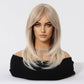 Tumhorn Blonde Wig for Women Long Wavy Wigs Middle Part Natural Looking Heat Resistant Synthetic Wig for Daily Party Use