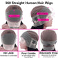 sdamey Straight 360 HD Lace Front Wigs Human Hair 180 Density Brazilian Frontal Wigs Human Hair Glueless Wigs Human Hair Pre Plucked pre Cut Wigs for Women