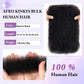 Afro Kinkys Bulk Human Hair, 20 Inch 50g 4C Afro Kinky-Curly Human Hair Bulk for Mini Twist Dreadlocks Extensions Repair Locs Natural Black Quality Cuban Kinky Braiding Hair Extension