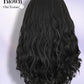 FANCEE Yaki Wavy Headband Wigs Black Kinky Straight Wear and Go Wig with Curly Wavy Ends for Mom on the Go Synthetic Headband Blow Out Style Natural Hair Wig for Black Women