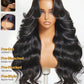 Sunber 13x4 Pre-Everything Wig With Loose Wave Face-Framing Layers And Side-Swept Bangs With Drawstring 180% Density 24Inch