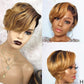 Usexy Hair Pixie Cut Lace Front Wigs Human Hair 0T30 Color 13x4x1 Lace Front Wigs Human Hair Short Bob Wigs Straight Lace Front Pixie Cut Wigs For Black Women