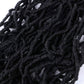 8 Packs Soft Locs Crochet Hair Pre Looped Faux Locs Crochet Braids Goddess Locs Dreadlocs Synthetic Hair For Black Women (1B, 24 Inch (Pack of 8))