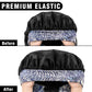 2Pcs Bonnets for Women Sleeping Braid Bonnet, Large Long Satin Silk Bonnet for Braids, Black Women Braid Bonnets with Stretchy Tie Band for Sleeping Extra Long (Pink &Black Pattern)
