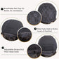 HUA Grey Glueless Wigs Human Hair Wigs for Black Women Grey Short Curly Wigs for Black Women Human Hair Mixed Kinky Curly Wear and Go Glueless Wig Ombre Gray 8 Inch Short Wigs for Older Women