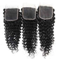 4x4 Hd Lace Closure Human Hair 12 Inch Free Part Deep Wave Closure Virgin Remy Curly Human Hair for Women Transparent Lace Closures Pre Plucked Natural Black