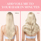 GOO GOO Clip in Hair Extensions Real Human Hair, Remy Human Hair Extensions Clip ins for Women, Natural Human Hair, 18inch 120g 7Pcs, 18A/613A Dark Blonde Highlighted Bleach Blonde